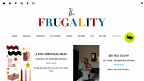 What The-frugality.com website looked like in 2021 (3 years ago)