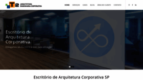 What T2arquitetura.com.br website looked like in 2021 (3 years ago)