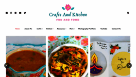 What Thecraftsandkitchen.com website looked like in 2021 (3 years ago)