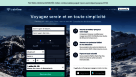 What Trainline.fr website looked like in 2021 (3 years ago)