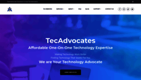 What Tecadvocates.com website looked like in 2021 (3 years ago)