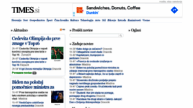 What Times.si website looked like in 2021 (4 years ago)