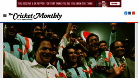 What Thecricketmonthly.com website looked like in 2021 (3 years ago)