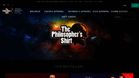What The-philosophers-shirt.com website looked like in 2021 (3 years ago)