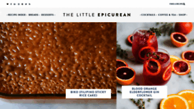 What Thelittleepicurean.com website looked like in 2021 (3 years ago)