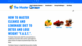 What Themastercleanse.org website looked like in 2021 (5 years ago)