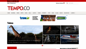 What Tekno.tempo.co website looked like in 2021 (3 years ago)