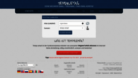 What Tempr.email website looked like in 2021 (3 years ago)