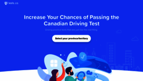 What Tests.ca website looked like in 2021 (3 years ago)