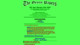 What Thegreenpapers.com website looked like in 2021 (3 years ago)