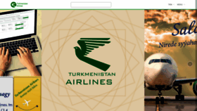 What Turkmenistanairlines.tm website looked like in 2021 (3 years ago)