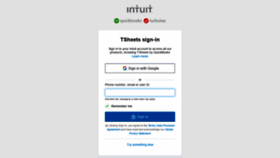 What Tsheets.intuit.com website looked like in 2021 (3 years ago)
