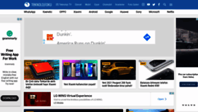 What Teknolojioku.com website looked like in 2021 (3 years ago)