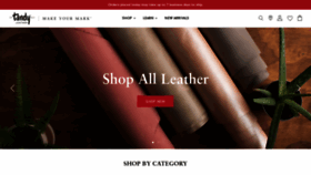 What Tandyleather.com website looked like in 2021 (3 years ago)