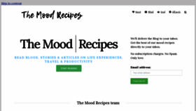 What Themoodrecipes.com website looked like in 2021 (3 years ago)