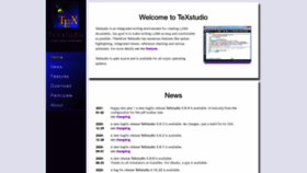 What Texstudio.org website looked like in 2021 (3 years ago)