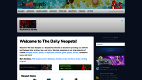What Thedailyneopets.com website looked like in 2021 (3 years ago)