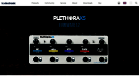 What Tcelectronic.com website looked like in 2021 (4 years ago)