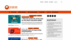 What Tinhocmos.edu.vn website looked like in 2021 (3 years ago)