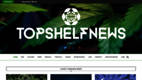 What Topshelf.news website looked like in 2021 (3 years ago)
