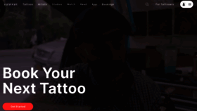 What Tattoodo.com website looked like in 2021 (3 years ago)