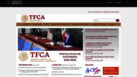 What Tfca.gob.mx website looked like in 2021 (3 years ago)