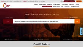 What Tendertiger.com website looked like in 2021 (3 years ago)
