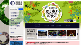 What Tamagawa.jp website looked like in 2021 (3 years ago)