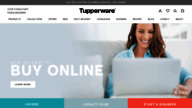 What Tupperware.com.au website looked like in 2021 (3 years ago)
