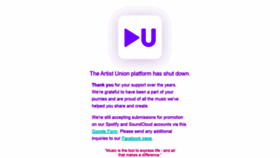 What Theartistunion.com website looked like in 2021 (3 years ago)