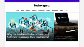 What Techenguru.com website looked like in 2021 (3 years ago)