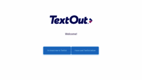 What Textout.app website looked like in 2021 (3 years ago)
