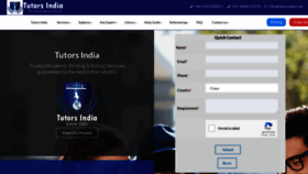 What Tutorsindia.com website looked like in 2021 (3 years ago)