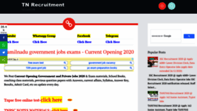 What Tnrecruitment.in website looked like in 2021 (3 years ago)