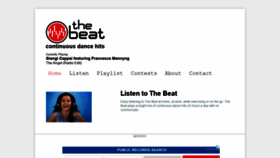What Thebeat.us website looked like in 2021 (3 years ago)