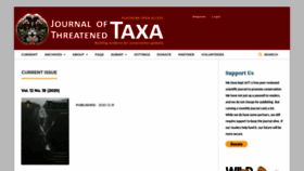 What Threatenedtaxa.org website looked like in 2021 (3 years ago)