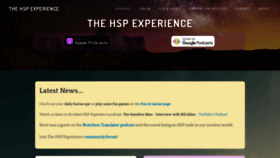 What Thehspexperience.com website looked like in 2021 (3 years ago)