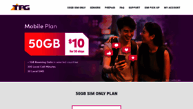 What Tpgmobile.sg website looked like in 2021 (3 years ago)