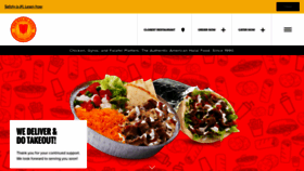 What Thehalalguys.com website looked like in 2021 (3 years ago)