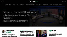 What Tiranapost.al website looked like in 2021 (3 years ago)