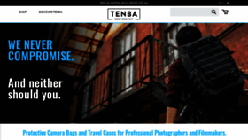 What Tenba.com website looked like in 2021 (3 years ago)