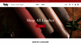 What Tandyleather.ca website looked like in 2021 (3 years ago)