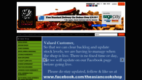 What Theasiancookshop.co.uk website looked like in 2021 (3 years ago)