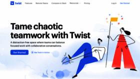 What Twist.com website looked like in 2021 (3 years ago)