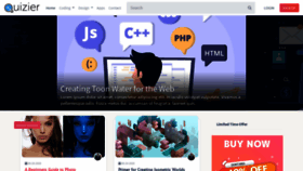 What Tutorials.quizier.com website looked like in 2021 (3 years ago)