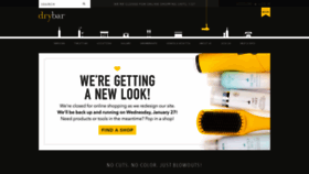 What Thedrybar.com website looked like in 2021 (3 years ago)