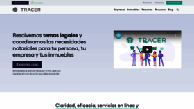 What Tracer.mx website looked like in 2021 (3 years ago)