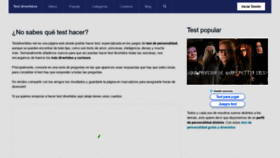 What Testdivertidos.net website looked like in 2021 (3 years ago)