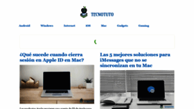 What Tecnotuto.com website looked like in 2021 (3 years ago)