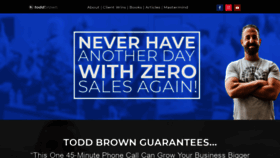 What Toddbrown.me website looked like in 2021 (4 years ago)